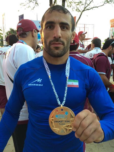 چهارمین دوره بازیهای ساحلی - تایلند ؛ نادری نخستین  مدال طلای کاروان  ایران را بدست آورد