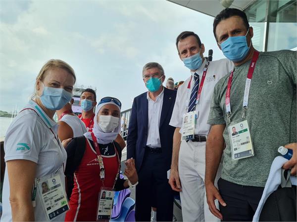 المپیک توکیو 2020؛هدیه توماس باخ به دختر قایقران ایران
