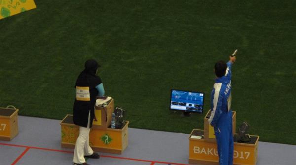 چهارمین دوره بازیهای همبستگی کشورهای اسلامی؛راهیابی سبقت الهی و احمدی به رده بندی 10 متر تپانچه بادی میکس