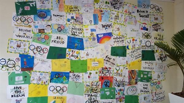 نقاشی کودکان همراه المپیکی ها