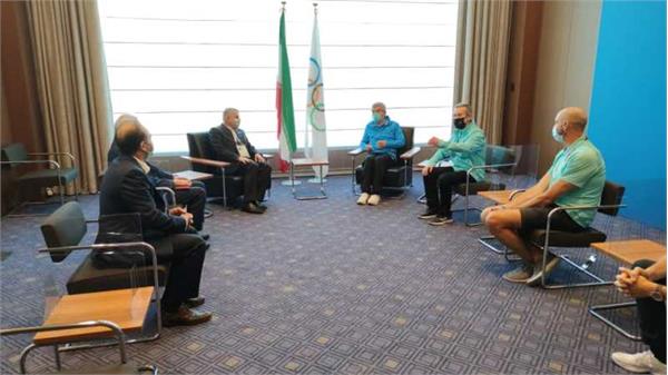 در مقر موقت کمیته بین المللی المپیک(توکیو) برگزار شد؛دیدار دکتر صالحی امیری با توماس باخ