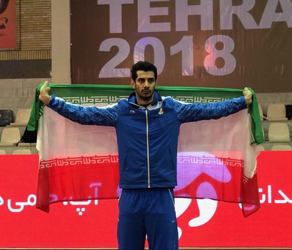 هشتمین دوره مسابقات دو و میدانی داخل سالن قهرمانی آسیا – تهران 2018؛بنی آدم در پرش با نیزه نقره ای شد