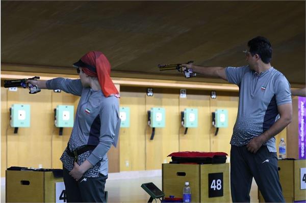 بازی های آسیایی ایچی - ناگویا ؛ملی پوش تپانچه کشورمان بعد از کسب مدال برنز : بعد از عملکرد انفرادی مردان، مدال ارزشمندی در تپانچه میکس گرفتیم