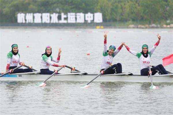 Iranian Women’s Coxless-4 Rowing Wins Silver