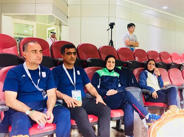حضور کادر فنی در دیدار تیم های ملی فوتبال فیلیپین و چین تایپه