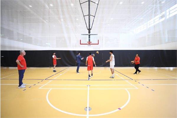 بازی های کشورهای اسلامی ریاض؛ اولین تمرین بسکتبالیت ها در دهکده