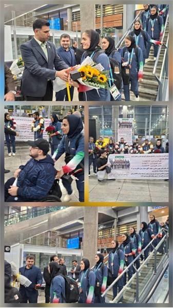 تیم های ملی هندبال بانوان،پارا وزنه برداری،جوجیتسو، گروه پزشکی وخبری وارد تهران شدند