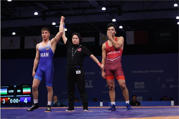 بازی های آسیایی جوانان بحرین ۲۰۲۵؛ کشتی‌گیر ایرانی راهی نیمه‌نهایی شد
