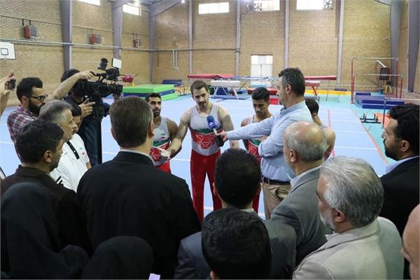 دبیرکل کمیته ملی المپیک از اردوی تیم ملی ژیمناستیک  بازدید کرد