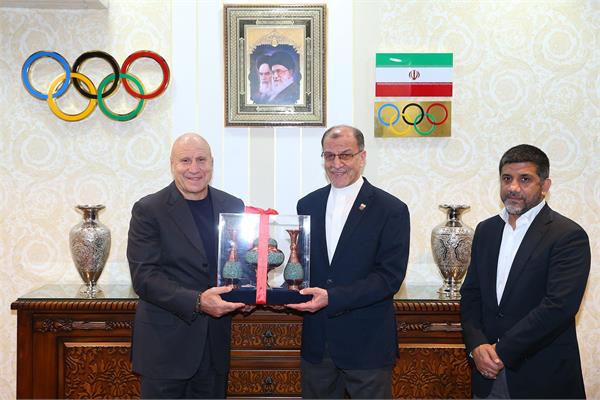 دیدار ریاست کمیته ملی المپیک با نایب رییس فدراسیون جهانی کشتی 8