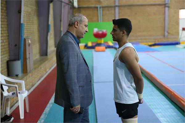 بازدید سرپرست کاروان المپیک پاریس از اردو سنگ نوردی، ژیمناستیک و شمشیربازی 4