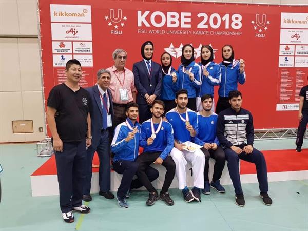 یازدهمین دوره رقابتهای کاراته دانشجویان جهان-ژاپن؛نایب قهرمانی تیم کاراته دانشجویان ایران  در جهان