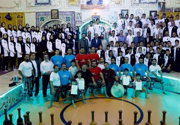 مراسم روز فرهنگ پهلوانی و روز المپیک برگزار شد