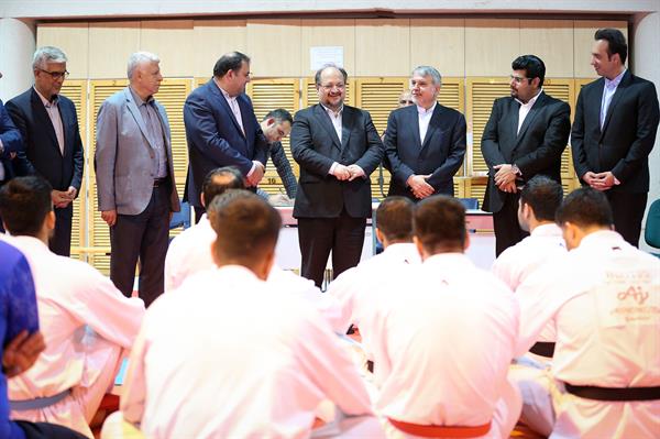 بازدید وزیر تعاون، کار و رفاه امور اجتماعی و مسئولین کمیته ملی المپیک از اردو تیم ملی کاراته 28