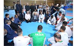 بازدید وزیر ورزش و جوانان و مسولان کمیته ملی المپیک  از اردو تیم ملی کاراته 11