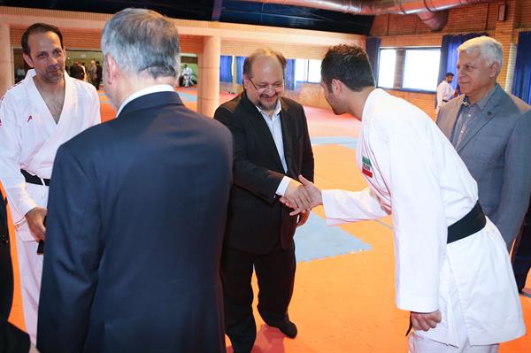 بازدید وزیر تعاون، کار و رفاه امور اجتماعی و مسئولین کمیته ملی المپیک از اردو تیم ملی کاراته 16