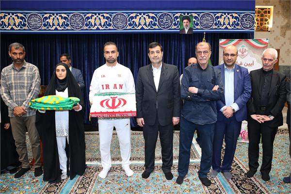 مراسم اعطا پرچم و بدرقه پرچمداران اعزامی به بازیهای آسیایی آیچی ناگویا 5