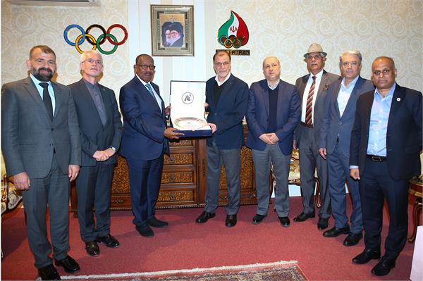 Meeting with the president of the Asian Athletics Federation - Photo: Javid Nikpour