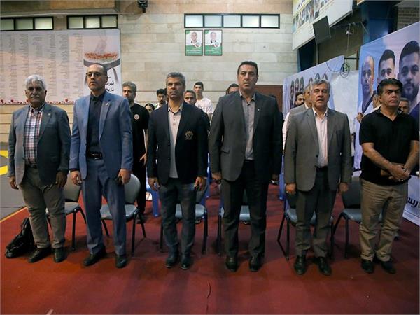 مراسم بدرقه تیم ملی به رقابت های قهرمانی آسیا برگزار شد