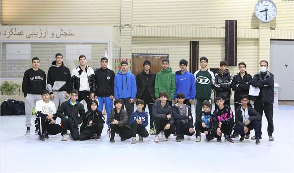 به منظور حضور در مسابقات قهرمانی جهان: اعضای تیم ملی ووشو در آزمون ترکیبات بدنی آکادمی ملی المپیک