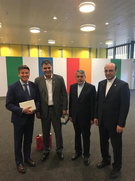 دیدار صالحی امیری با رییس فدراسیون جهانی دوومیدانی؛سباستین کو:سال 2019 به ایران سفر خواهم کرد