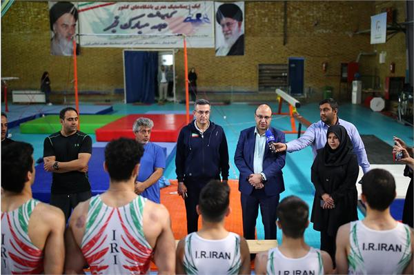 بازدید دبیرکل کمیته ملی المپیک از اردو ژیمناستیک 11