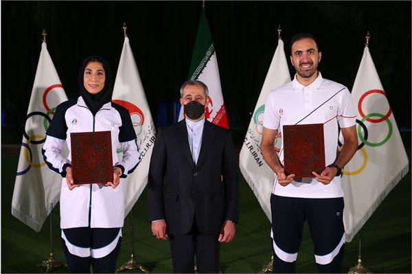 مراسم تحویل پرچم و قرائت سوگندنامه المپیک توکیو 11
