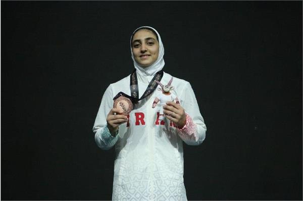 بازی های آسیایی جوانان بحرین ۲۰۲۵؛ هستی صدیقی در اولین تجربه بین‌المللی برنزی شد
