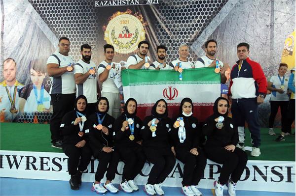 کسب 4 طلا، 7 نقره و 20 برنز توسط مچ اندازان ایرانی در قزاقستان/ ایران روی سکوی سوم قاره کهن ایستاد