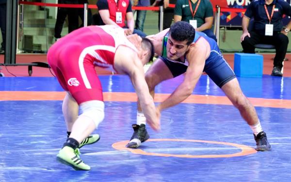 Iran finishes runner up in world military wresting champ