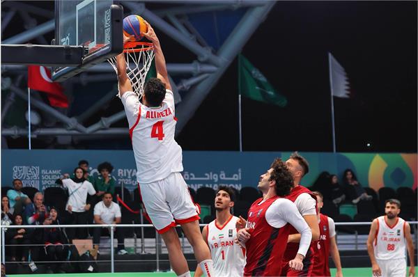 بازی‌های کشورهای اسلامی ریاض،راهیابی تیم بسکتبال سه نفره مردان به مرحله نیمه نهایی