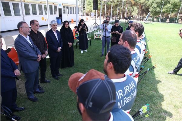 بازدید مسولان ورزش کشور از اردو تیم ملی تیروکمان 13