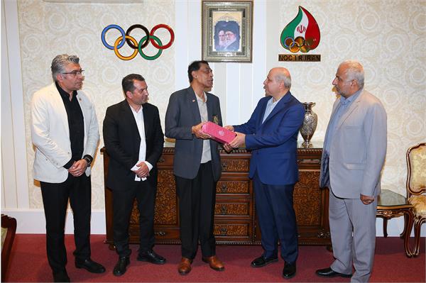 دیدار دبیرکل کمیته ملی المپیک با رییس فدراسیون آسیایی سپک تاکرا 3