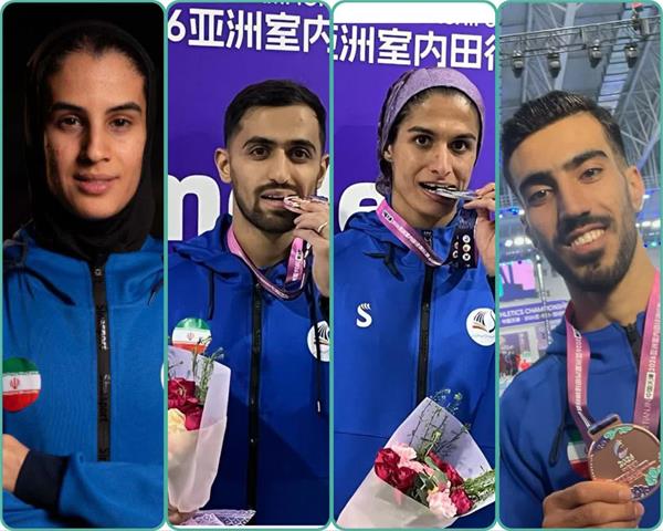 دوازهمین دوره مسابقات دو و میدانی داخل سالن قهرمانی آسیا / کسب یک نشان برنز در روز پایانی/ جمع مدال‌ها به 4 رسید