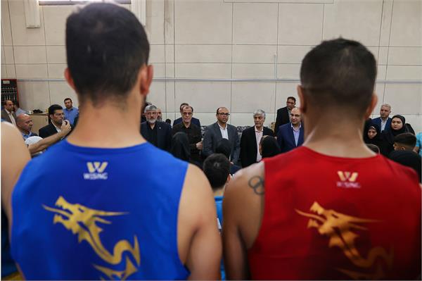 بازدید وزیر ورزش و جوانان و مسولان کمیته ملی المپیک  از اردو تیم ملی ووشو 30