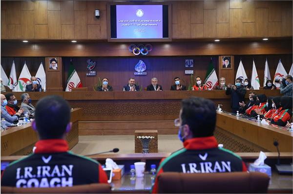 مراسم بدرقه کاروان ورزشی کاراته اعزامی به بازی های آسیایی 14
