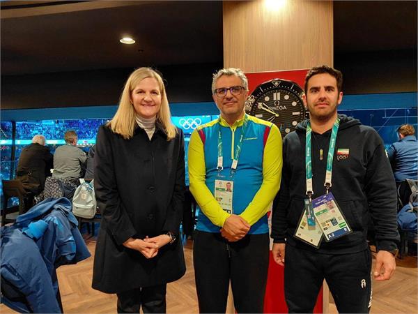 دیدار رئیس فدراسیون اسکی و ورزش های زمستانی کشورمان با رئیس کمیته بین‌المللی المپیک در حاشیه المپیک زمستانی میلانو کورتینا ۲۰۲۶