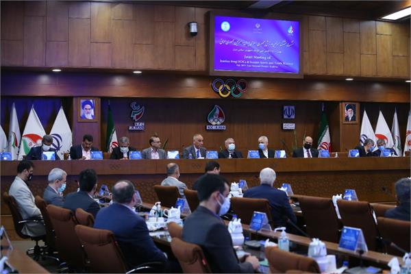 با حضور وزیر ورزش و جوانان؛نشست مشترک مسئولین ورزش ایران و عراق برگزار شد