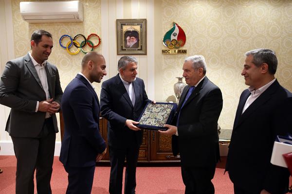 دیدار نایب رییس فدراسیون جهانی شمشیربازی با ریاست کمیته ملی المپیک 10