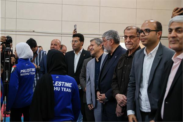 بازدید وزیر ورزش و جوانان و مسولان کمیته ملی المپیک  از اردو تیم ملی ووشو 32