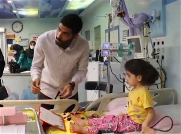 Sports Champions Visit Shahid Rajaei's Cardiac Transplant Children