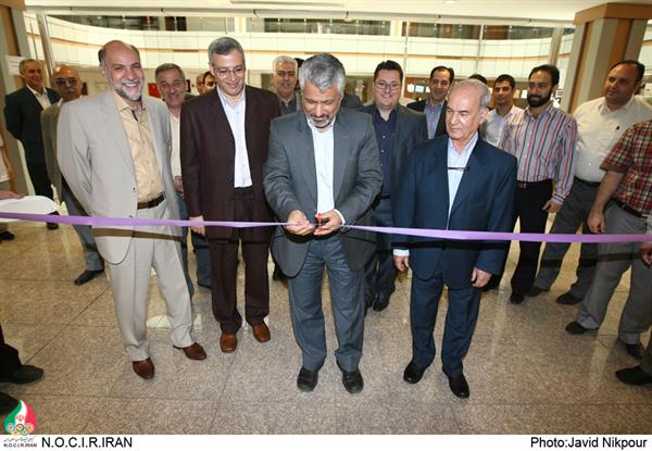 علی آبادی در مراسم افتتاحیه  نمایشگاه خطاطی:ورزش در کنار هنر و اخلاق زیباست
