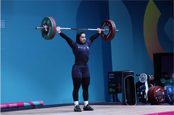 بازیهای کشورهای اسلامی ریاض؛مدال برنز ملی‌پوش وزنه برداری بانوان در دوضرب و مجموع