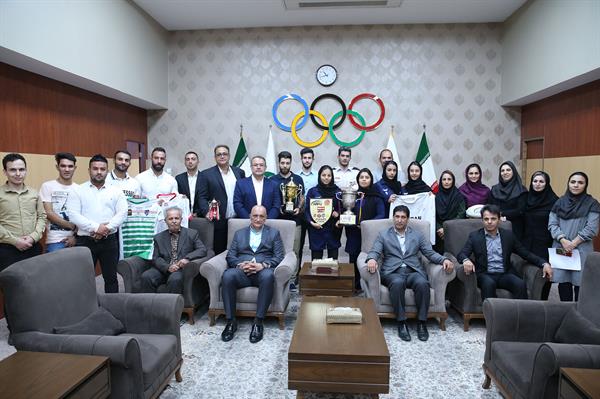 مراسم اهدا کاپ افتخارآفرینان ورزش راگبی و بازدید از موزه ملی ورزش،المپیک و پارالمپیک 19