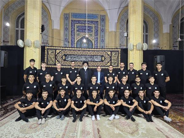 بازیهای جوانان آسیا بحرین_۲۰۲۵؛دیدار رییس فدراسیون و‌ملی پوشان نوجوان با نماینده ولی فقیه در استان البرز