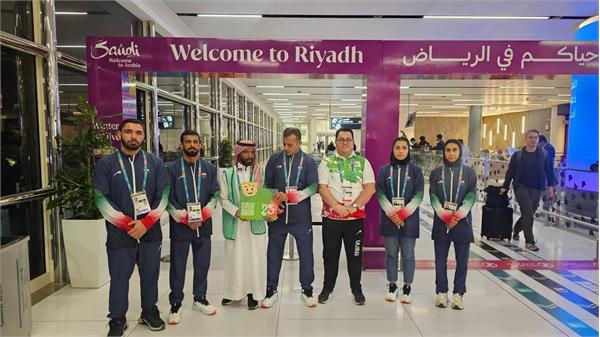 با استقبال مدیران‌کمیته و کادر سرپرستی ؛تیم ملی جوجیتسو وارد ریاض شد