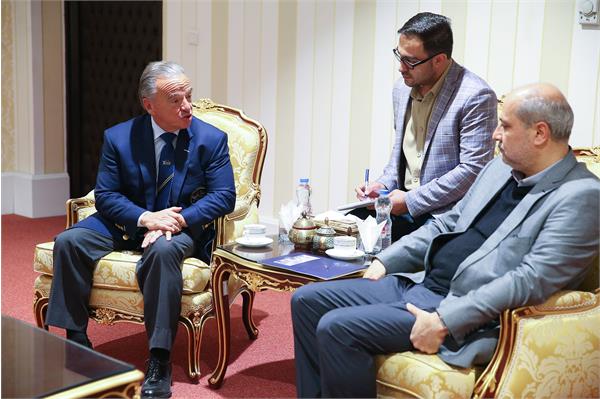 دیدار دبیرکل کمیته ملی المپیک با رییس فدراسیون جهانی پرورش اندام 4