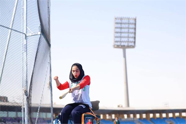 بازی‌های کشورهای اسلامی ریاض،لحظاتی از پرتاب پرستو حبیبی درمسابقات پارادومیدانی