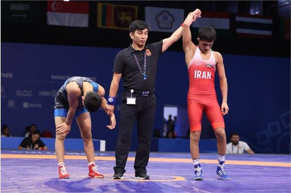 بازی های آسیایی جوانان بحرین ۲۰۲۵؛ آرمان الهی حریف قزاقستانی را شکست داد