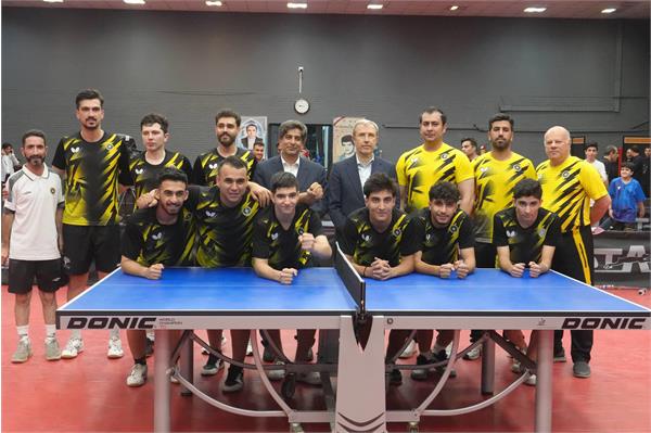 قهرمانی فولاد مبارکه سپاهان در لیگ برتر تنیس روى میز